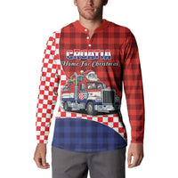 Croatia Christmas Button Sweatshirt Santa Claus Drives Home With Gifts - Wonder Print Shop