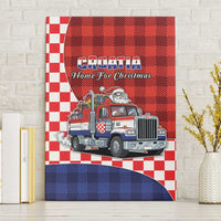Croatia Christmas Canvas Wall Art Santa Claus Drives Home With Gifts - Wonder Print Shop