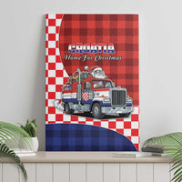 Croatia Christmas Canvas Wall Art Santa Claus Drives Home With Gifts - Wonder Print Shop