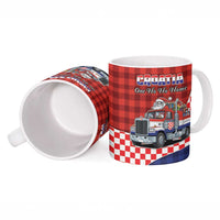 Croatia Christmas Ceramic Mug Santa Claus Drives Home With Gifts - Wonder Print Shop