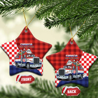 Croatia Christmas Ceramic Ornament Santa Claus Drives Home With Gifts - Wonder Print Shop