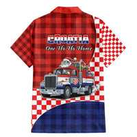 Croatia Christmas Family Matching Mermaid Dress and Hawaiian Shirt Santa Claus Drives Home With Gifts - Wonder Print Shop