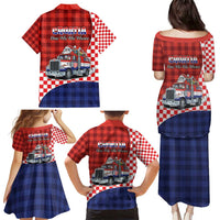 Croatia Christmas Family Matching Puletasi and Hawaiian Shirt Santa Claus Drives Home With Gifts - Wonder Print Shop