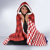 Croatia Christmas Hooded Blanket Santa Claus Drives Home With Gifts - Wonder Print Shop