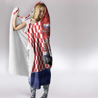 Croatia Christmas Hooded Blanket Santa Claus Drives Home With Gifts - Wonder Print Shop