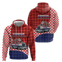 Croatia Christmas Hoodie Santa Claus Drives Home With Gifts - Wonder Print Shop