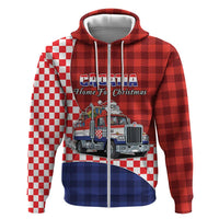 Croatia Christmas Hoodie Santa Claus Drives Home With Gifts - Wonder Print Shop