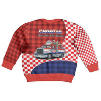 Croatia Christmas Kid Ugly Christmas Sweater Santa Claus Drives Home With Gifts - Wonder Print Shop