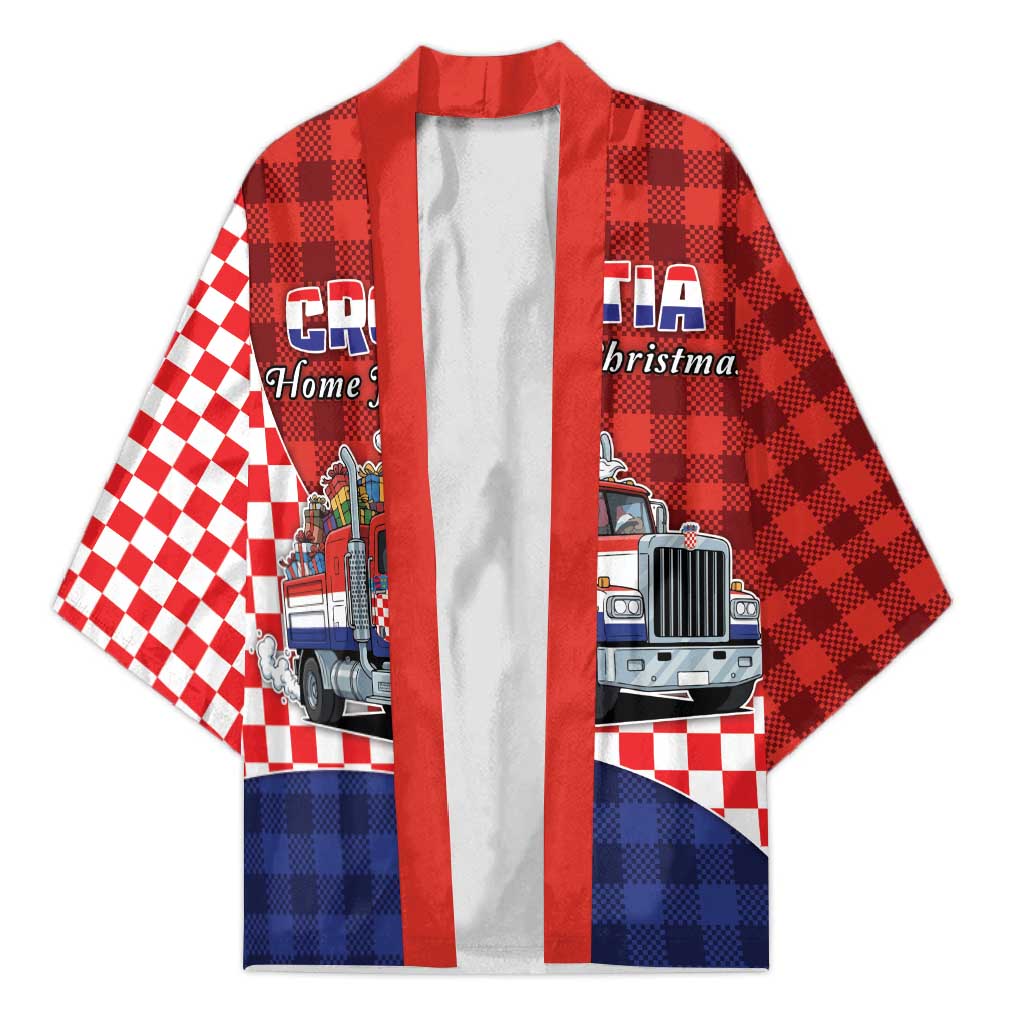 Croatia Christmas Kimono Santa Claus Drives Home With Gifts - Wonder Print Shop