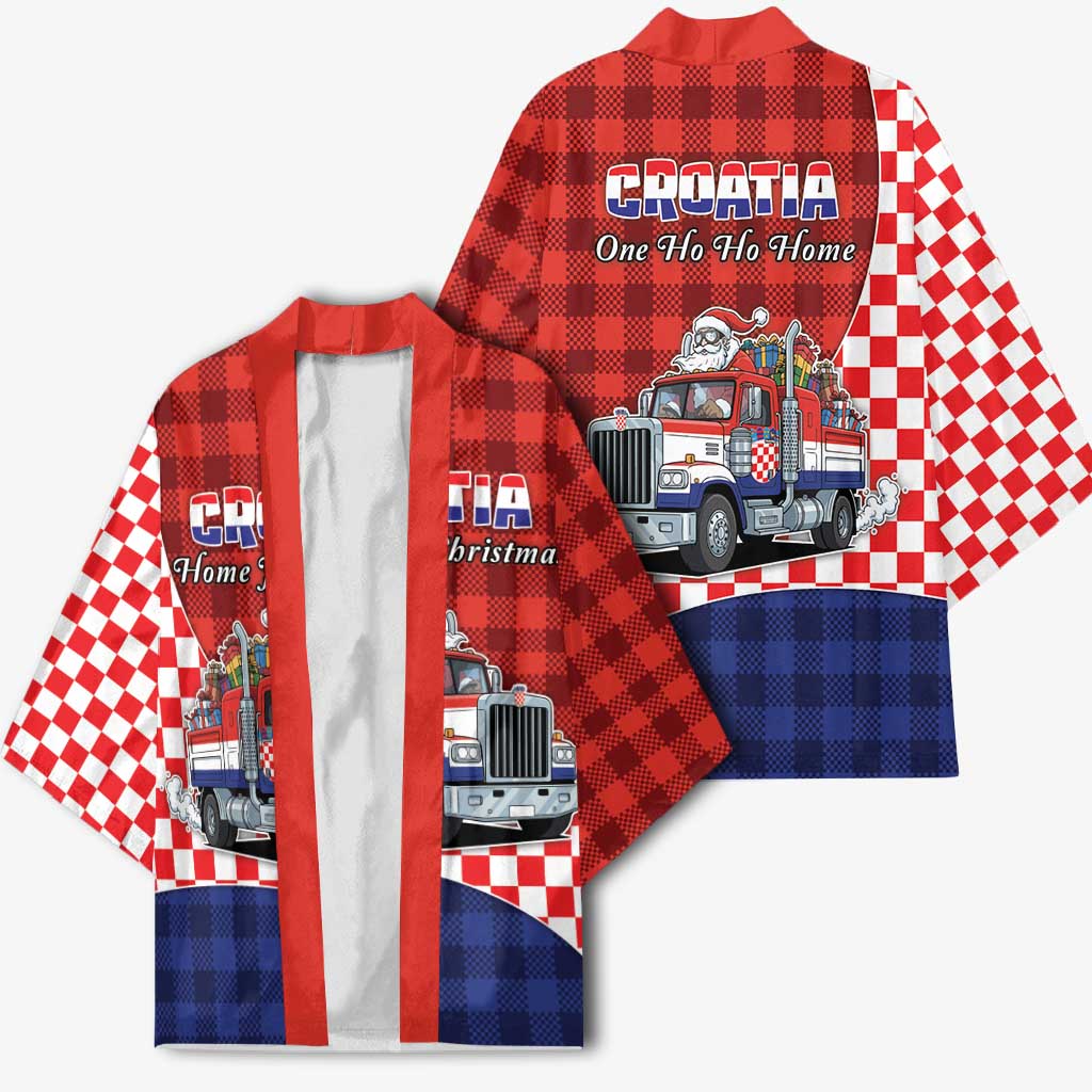Croatia Christmas Kimono Santa Claus Drives Home With Gifts - Wonder Print Shop