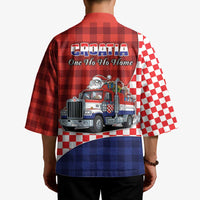 Croatia Christmas Kimono Santa Claus Drives Home With Gifts - Wonder Print Shop