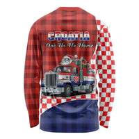 Croatia Christmas Long Sleeve Shirt Santa Claus Drives Home With Gifts - Wonder Print Shop