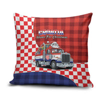 Croatia Christmas Pillow Cover Santa Claus Drives Home With Gifts - Wonder Print Shop