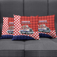 Croatia Christmas Pillow Cover Santa Claus Drives Home With Gifts - Wonder Print Shop