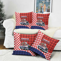 Croatia Christmas Pillow Cover Santa Claus Drives Home With Gifts - Wonder Print Shop