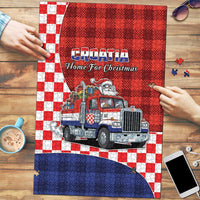 Croatia Christmas Puzzle Santa Claus Drives Home With Gifts - Wonder Print Shop
