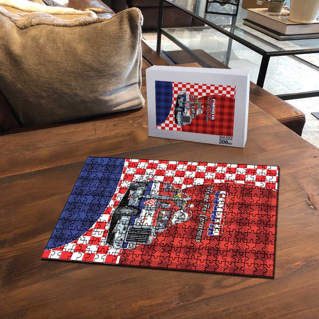 Croatia Christmas Puzzle Santa Claus Drives Home With Gifts - Wonder Print Shop