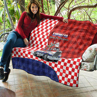 Croatia Christmas Quilt Santa Claus Drives Home With Gifts - Wonder Print Shop