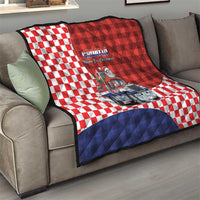 Croatia Christmas Quilt Santa Claus Drives Home With Gifts - Wonder Print Shop