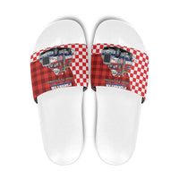 Croatia Christmas Slide Sandals Santa Claus Drives Home With Gifts - Wonder Print Shop