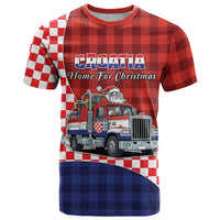 Croatia Christmas T Shirt Santa Claus Drives Home With Gifts - Wonder Print Shop