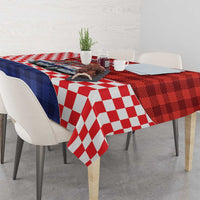 Croatia Christmas Tablecloth Santa Claus Drives Home With Gifts - Wonder Print Shop