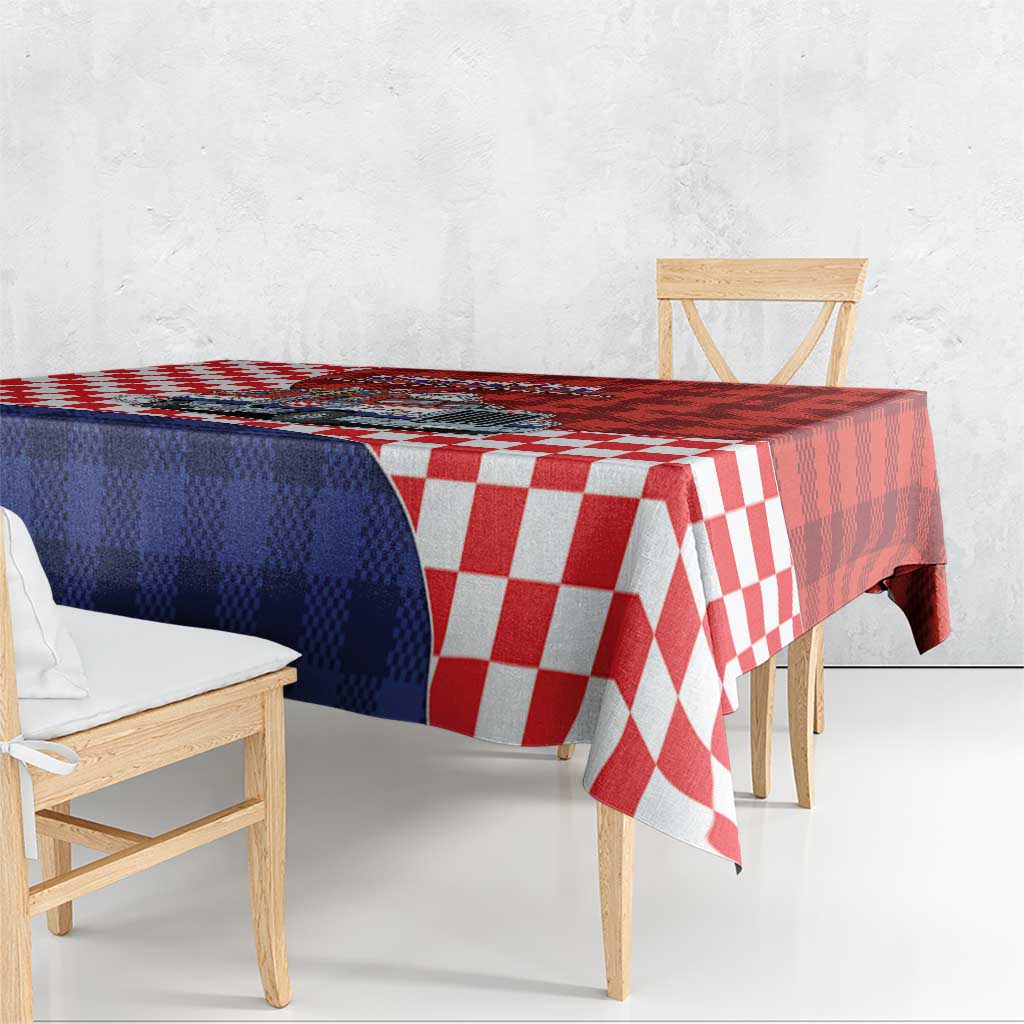 Croatia Christmas Tablecloth Santa Claus Drives Home With Gifts - Wonder Print Shop