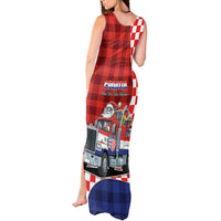 Croatia Christmas Tank Maxi Dress Santa Claus Drives Home With Gifts - Wonder Print Shop