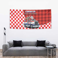 Croatia Christmas Tapestry Santa Claus Drives Home With Gifts - Wonder Print Shop