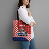 Croatia Christmas Tote Bag Santa Claus Drives Home With Gifts - Wonder Print Shop