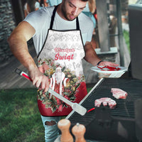 Poland Christmas Apron Dziadek Mroz With Wreath - Wonder Print Shop