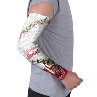 Poland Christmas Arm Sleeves Dziadek Mroz With Wreath - Wonder Print Shop