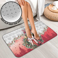 Poland Christmas Bathroom Set Dziadek Mroz With Wreath - Wonder Print Shop