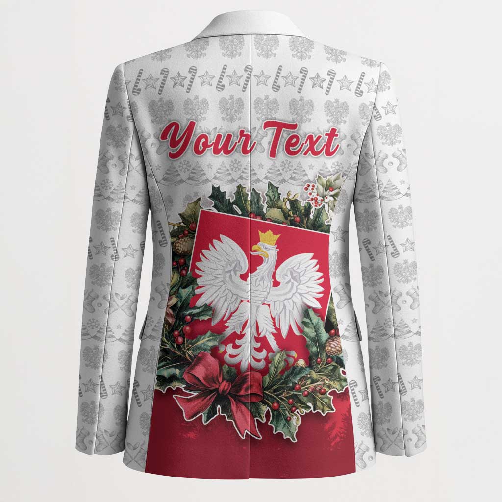 Poland Christmas Blazer Dziadek Mroz With Wreath - Wonder Print Shop
