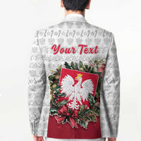 Poland Christmas Blazer Dziadek Mroz With Wreath - Wonder Print Shop
