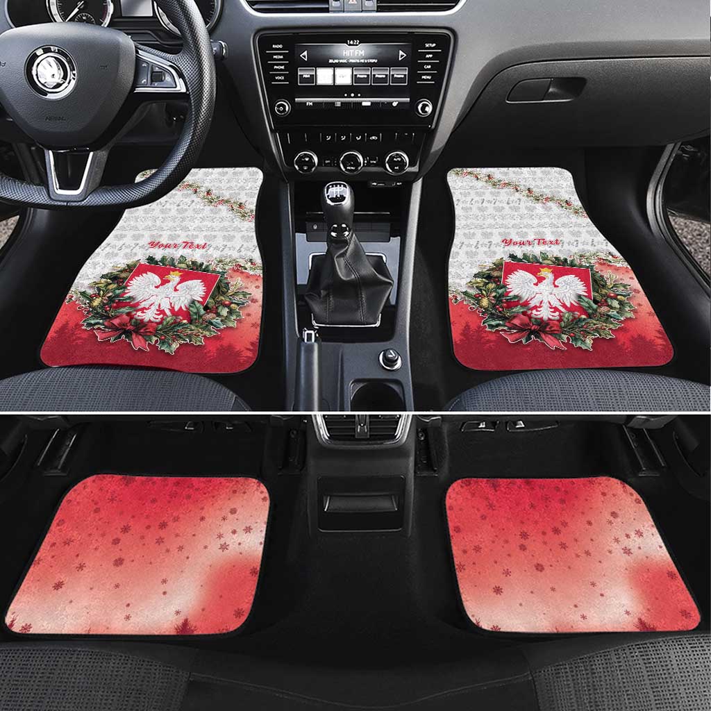 Poland Christmas Car Mats Dziadek Mroz With Wreath - Wonder Print Shop
