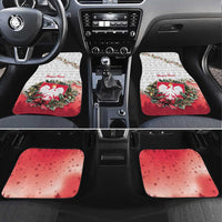 Poland Christmas Car Mats Dziadek Mroz With Wreath - Wonder Print Shop