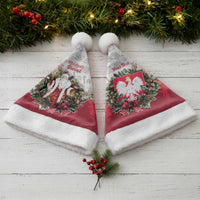 Personalized Poland Christmas Santa Hat Dziadek Mroz With Wreath - Wonder Print Shop
