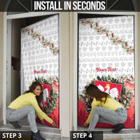 Poland Christmas Door Cover Dziadek Mroz With Wreath - Wonder Print Shop