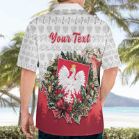 Poland Christmas Hawaiian Shirt Dziadek Mroz With Wreath - Wonder Print Shop