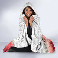 Poland Christmas Hooded Blanket Dziadek Mroz With Wreath - Wonder Print Shop