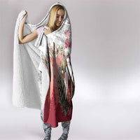 Poland Christmas Hooded Blanket Dziadek Mroz With Wreath - Wonder Print Shop