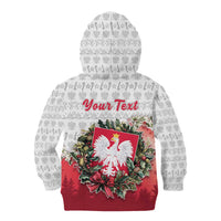 Poland Christmas Kid Hoodie Dziadek Mroz With Wreath - Wonder Print Shop