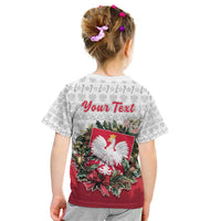 Poland Christmas Kid T Shirt Dziadek Mroz With Wreath - Wonder Print Shop