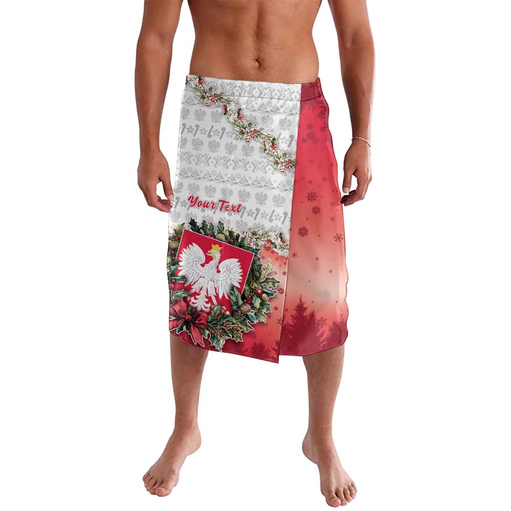 Poland Christmas Lavalava Dziadek Mroz With Wreath - Wonder Print Shop