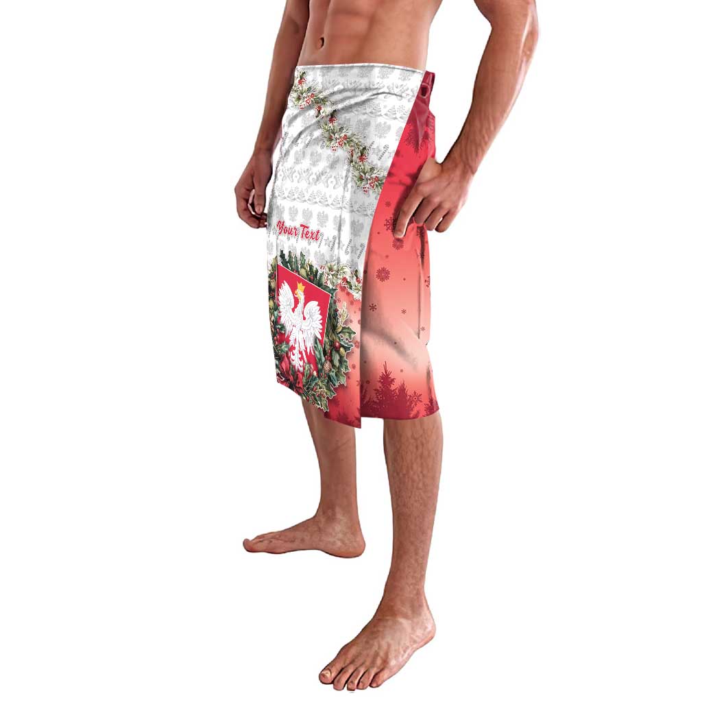 Poland Christmas Lavalava Dziadek Mroz With Wreath - Wonder Print Shop