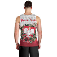 Poland Christmas Men Tank Top Dziadek Mroz With Wreath - Wonder Print Shop