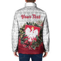 Poland Christmas Padded Jacket Dziadek Mroz With Wreath - Wonder Print Shop