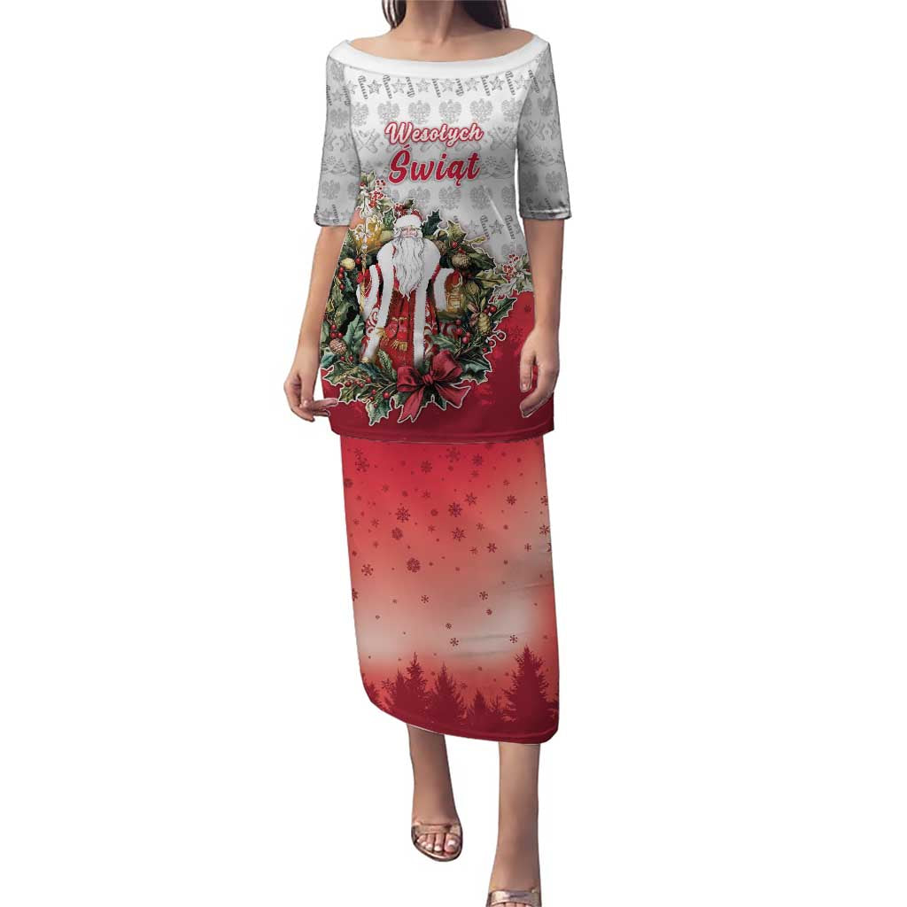 Poland Christmas Puletasi Dziadek Mroz With Wreath - Wonder Print Shop