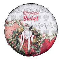 Poland Christmas Spare Tire Cover Dziadek Mroz With Wreath - Wonder Print Shop